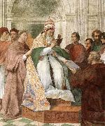 RAFFAELLO Sanzio Gregory IX Approving the Decretals oil on canvas